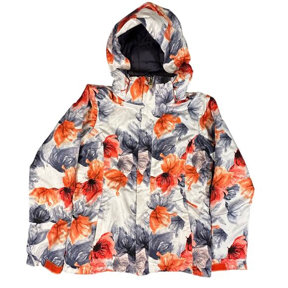 The North Face Freedom Insulated Jacket Womens S All Over Print Ski Snowboard - Picture 1 of 13